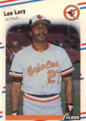 1988 Fleer Baseball Cards      565     Lee Lacy